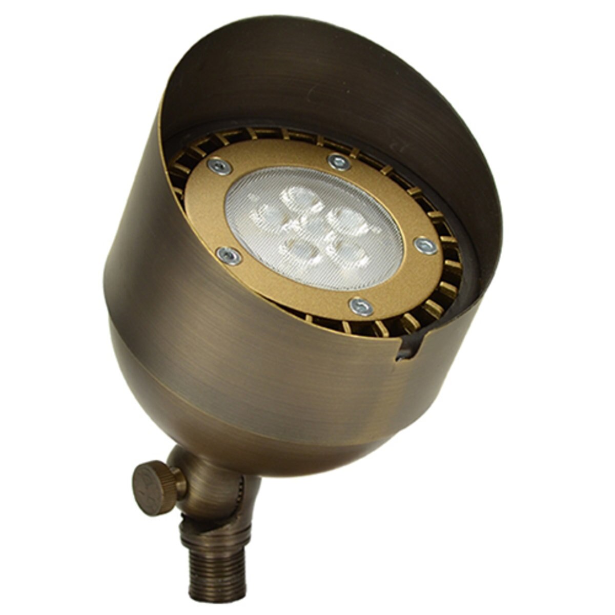 Unique Bishop Up Light PAR36 4.6 in. x 5.8 in. Brass Housing Weathered Brass No Lamp